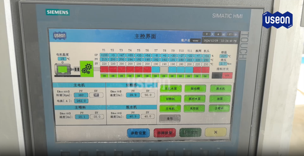 SAT-T75 Triple Screw Extruder for Filler Masterbatch Compounding - USEON