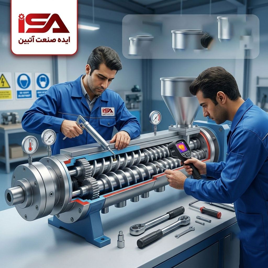 راهنمای نگهداری و افزایش عمر اکسترودر صنعتی